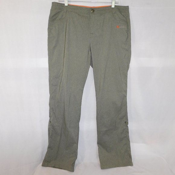 Cloudveil Pants - Cloudveil XL Green outdoors light weight water resistant  Hiking Roll Up Pant